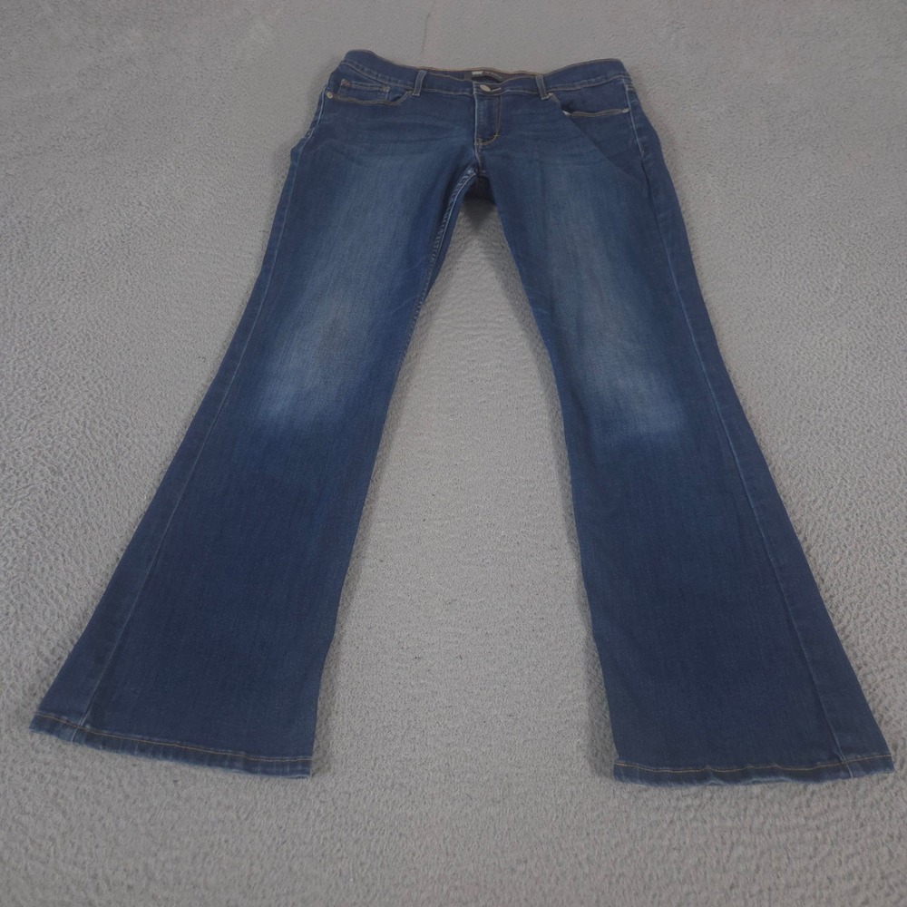 Levi's Jeans Womens 13 Blue 524 Bootcut Stretch Denim Mid Rise Classic Dark Wash